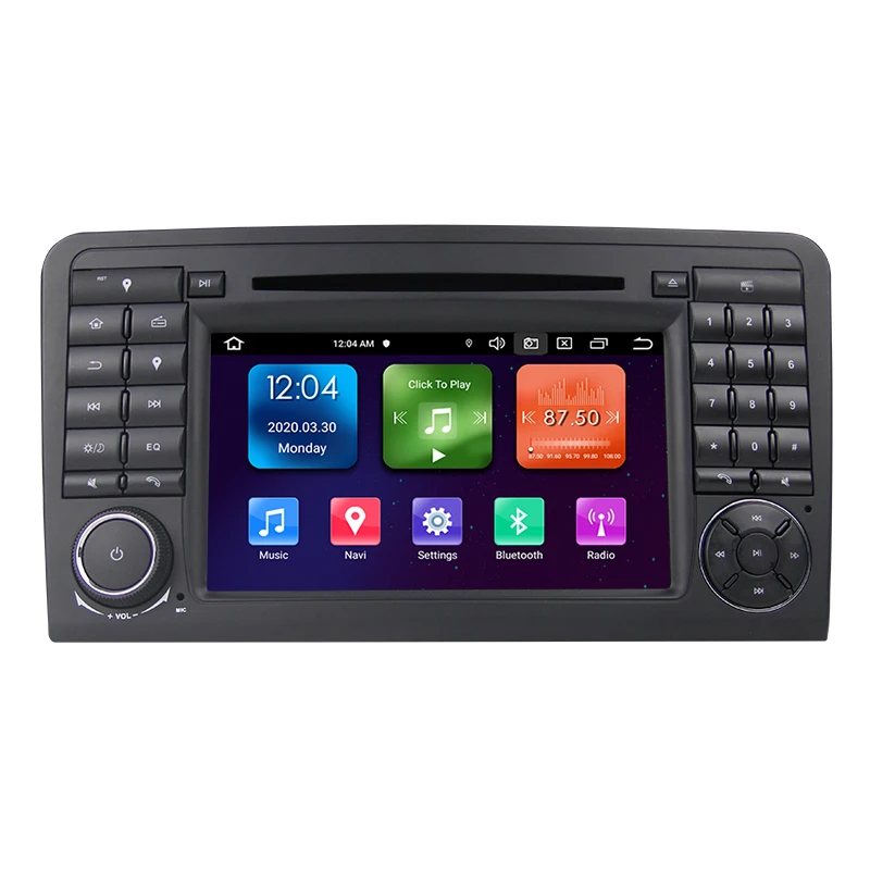 7 "Android11.0 RK PX5 4G + 64G 8 núcleos DAB + reproductor de CD/DVD para coche para Mercedes ML/GL Klasse W164 X164 DSP incorporado CarPlay AndroidAuto