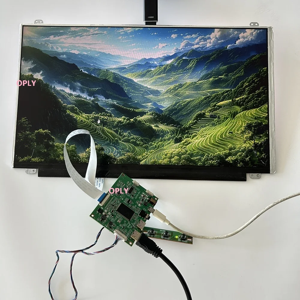 مجموعة لوحة تحكم USB صغيرة متوافقة مع HDMI EDP 2 لـ TV140FHM-NH1 TV140FHM-NH2 TV140FHM-NH0 شاشة لوحة LED مقاس 14 بوصة ذاتية الصنع