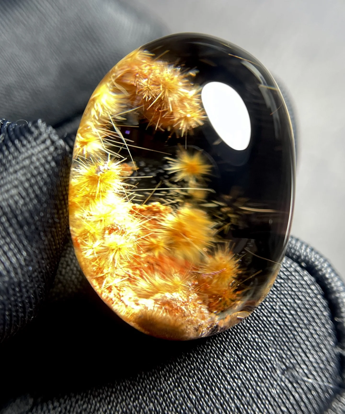 Natural Gold Rutilated Quartz Pendant Sun Flower 22*16*13mm Rutilated Quartz Flower Men Women Brazil AAAAAAA