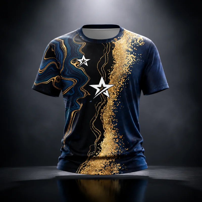 New 3D Printed Bowling Shirt Short Sleeved Sports T-shirt Comfortable and Fast Drying Casual Street Top for Parent-child Wear