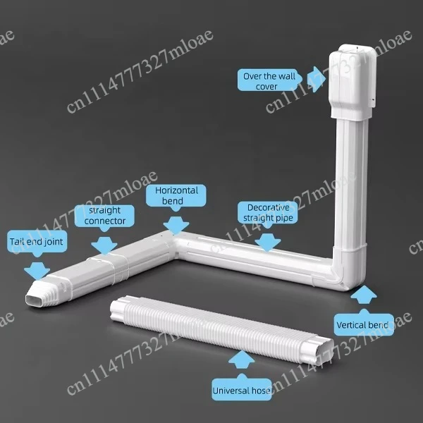 Ductless Mini Split Air Conditioning PVC Decorative Pipe Cover Kit