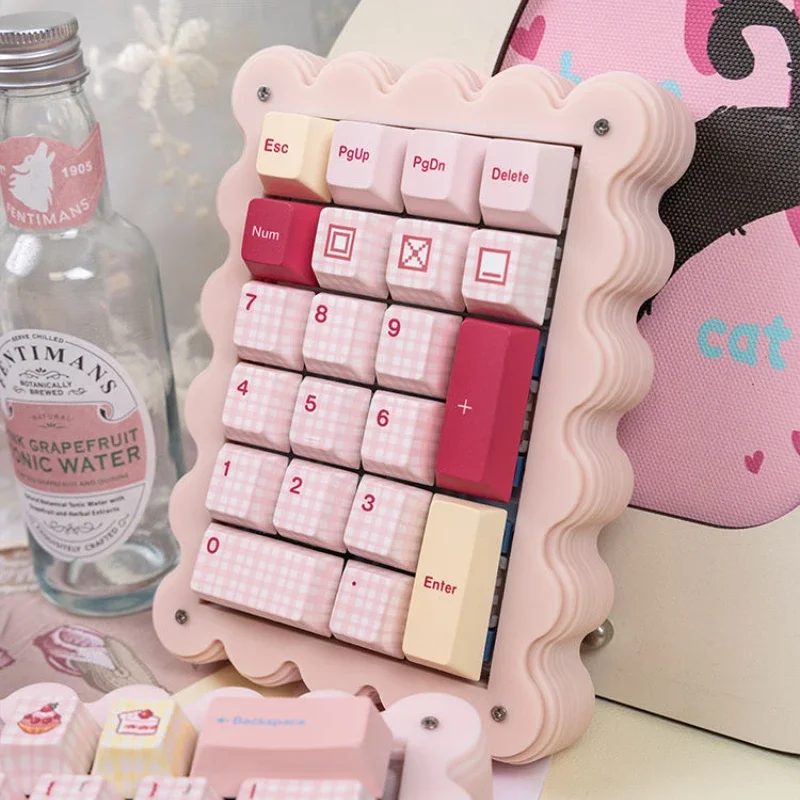 Mifuny-かわいいクッキーメカニカルキーボードキット,アクリルバタースタッキング,3モードガスケット,ホットスワップ,RGB,カスタムゲーミングキーボード,女の子へのギフト