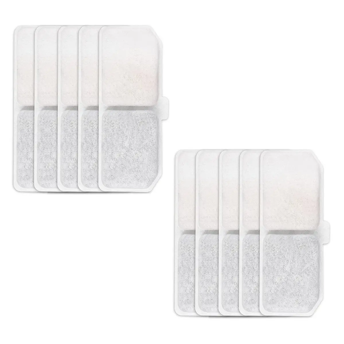 RECOMENDAR】10PCS Cat Water Fountain Filters Pet Filter Replacement Charcoal Filters for 3L Cat Water Dispenser