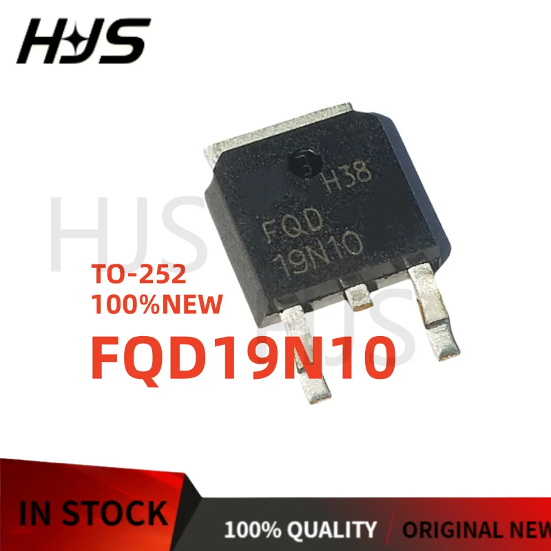 10-40PCS FQD19N10 FQD*19N10 MOS Field Effect Transistor TO-252 Brand new In stock