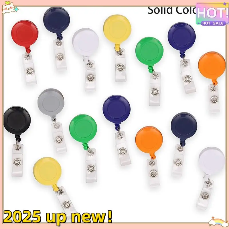 Retractable Badge Reels Badge Holder Retractable Clip 30 Pack Colorful Badge Clips Holders For Name ID Card Key Card