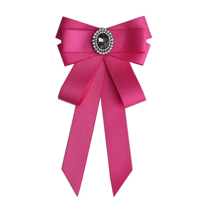 Handgemachte Mode neue Schmetterling Knoten Band Diamant Fliege College weiß Strass Süßigkeiten Farbe Fliege Geschenk für Schulmädchen Krawatte – Detail 24
