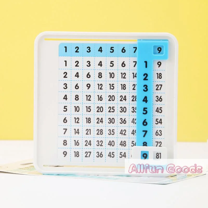 [TG835]Multiplication Quick Search Card Math Enlightenment Multiplication Table Portable Cartoon Fun Quick Search Multiplication