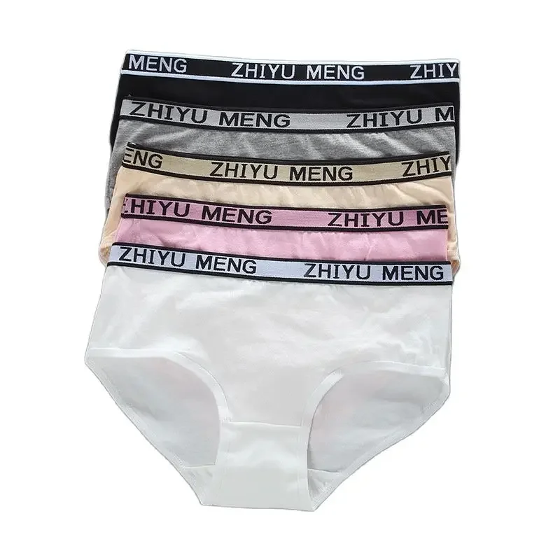 2pcs/lot Children's Panties Teenager Girl Cotton Letters Underwear Sport Puberty Big Girl Student Boxer Briefs 8-14Y