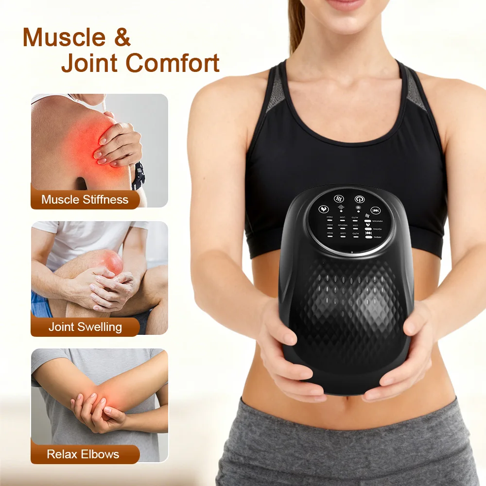 Multifunctional Smart Cordless Knee Massager Vibration Heat Air Pressure Knee Joint Knee Device Gifts for Grandma Grandpa
