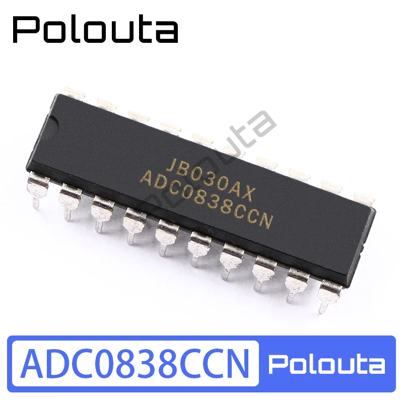 5 piezas ADC0838CCN DIP-20 en línea multiplexor convertidor Chip DIY componentes acústicos Kits Arduino Nano circuito integrado Polouta