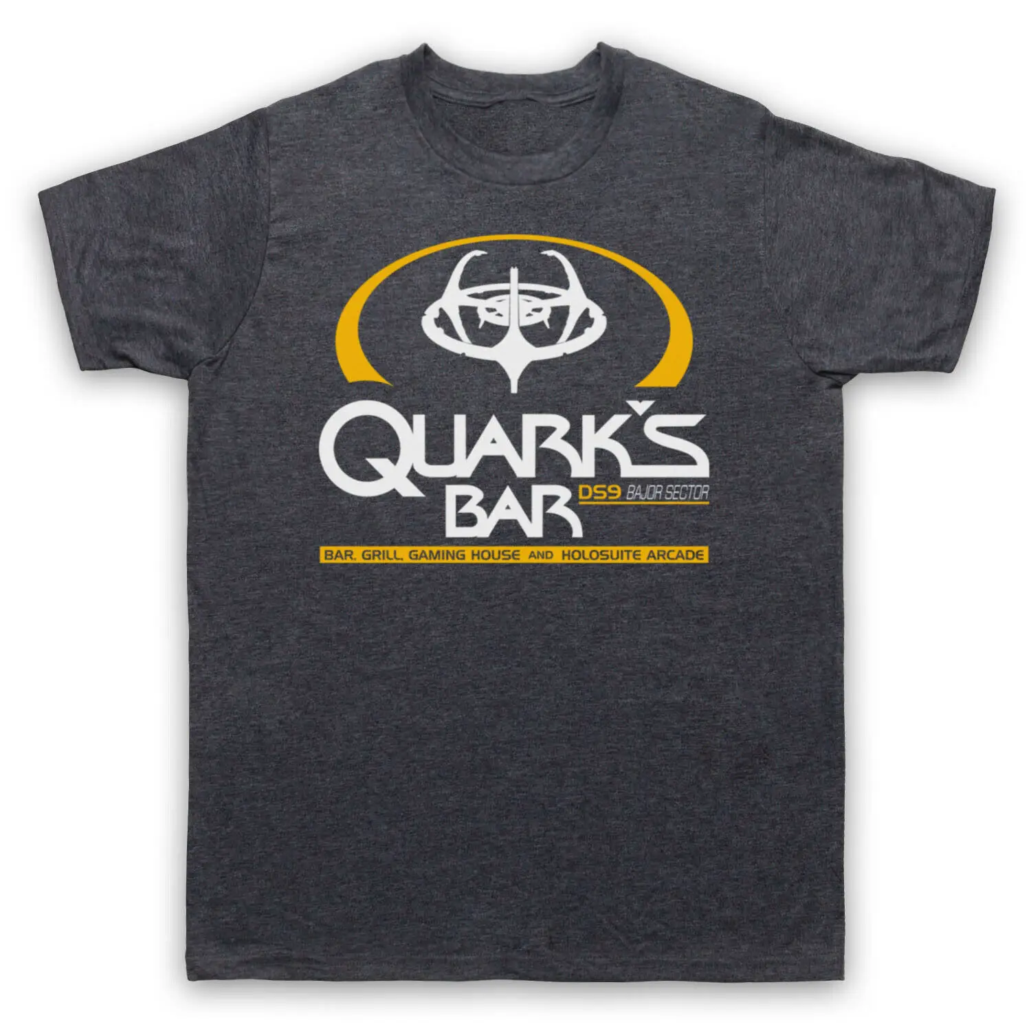 تي شيرت 2025 بيع جيدًا في الصيف تي شيرت قطني STAR TREK DEEP SPACE NINE DS9 QUARK'S BAR BAJOR