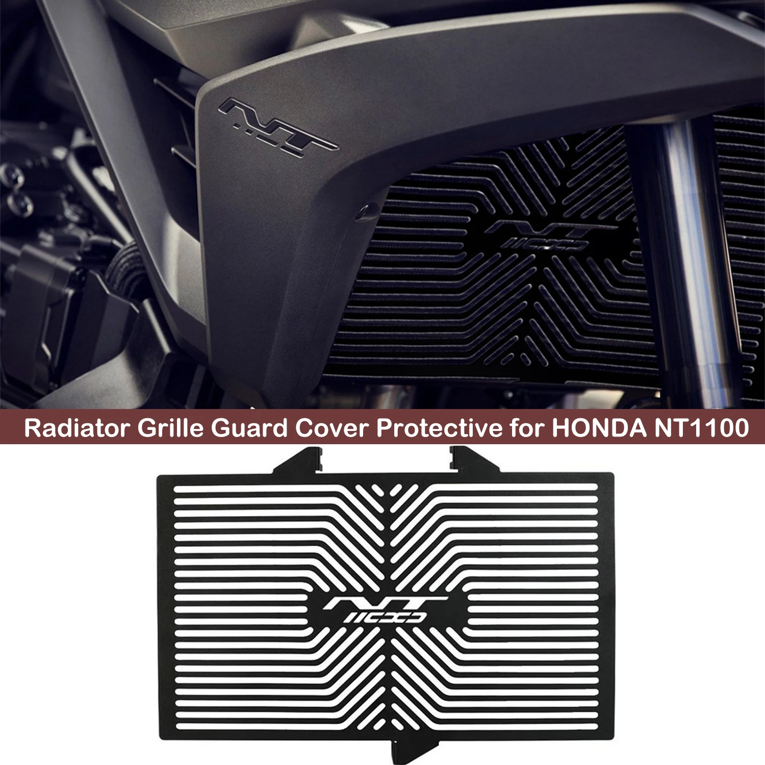 

Radiator Grille Guard Cover Protective for HONDA NT1100 2024 2023 2022 NT 1100 NT1100DCT NT1100/DCT 2025 Motorcycle Accessories