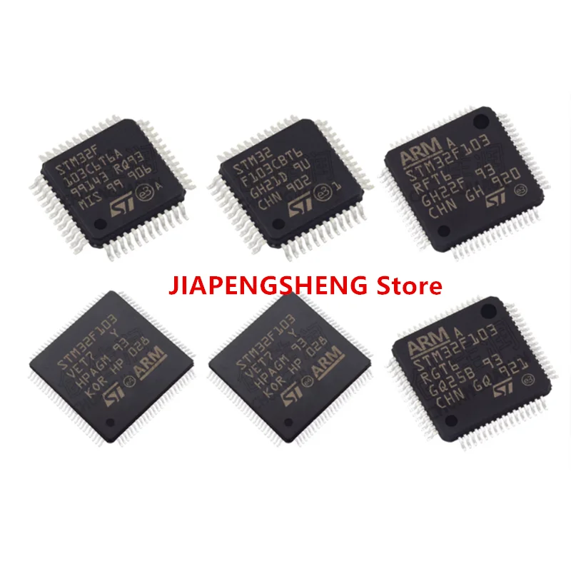 

Microcontroller Chip, STM32F103C8T6, STM32F103CBT6, STM32F103RCT6, STM32F103VGT6, STM32F103VCT6, STM32F103VCT6, STM32F103RDT6