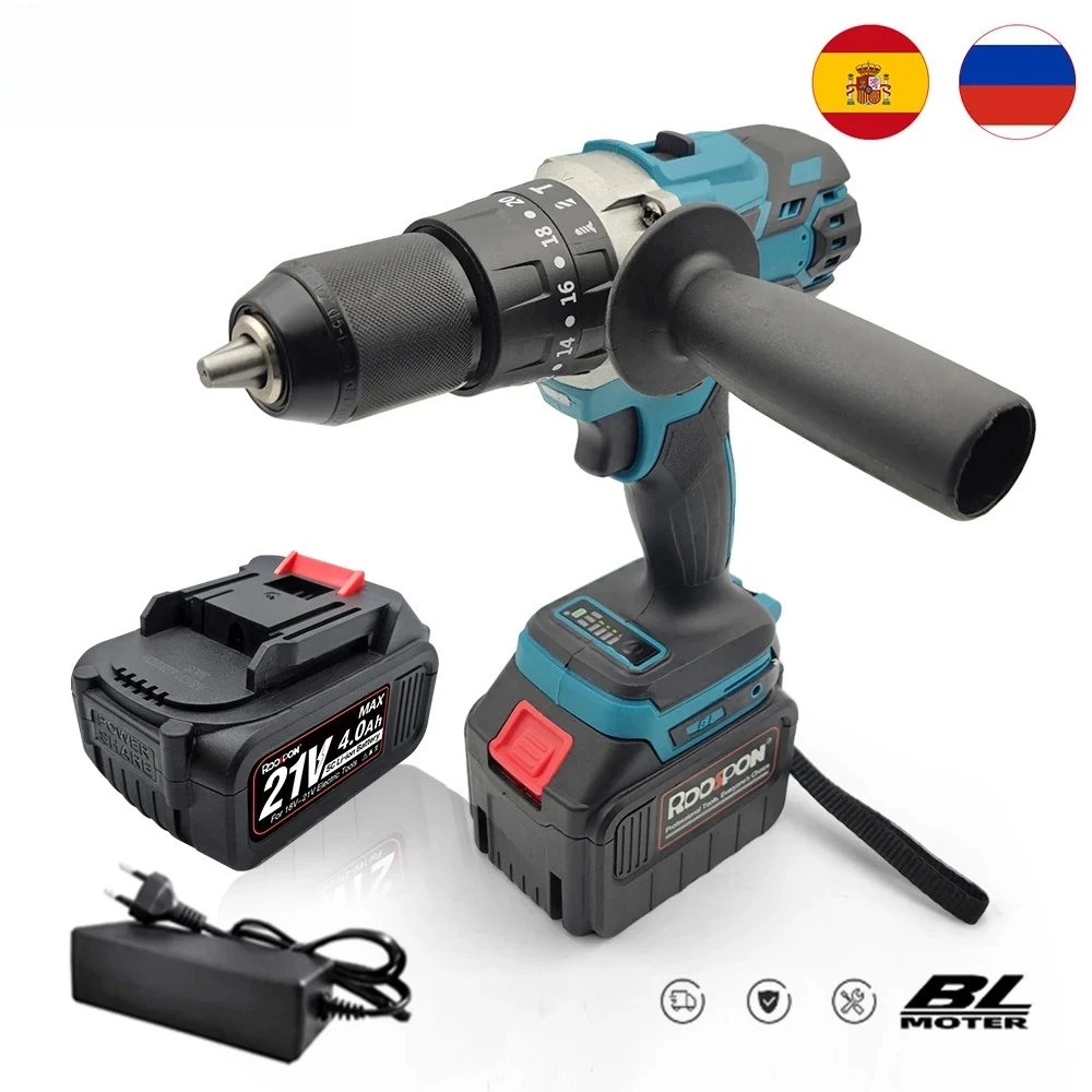 

Для Makita 18 В аккумулятор бесщеточные электрические ударные дрели аккумуляторная электрическая отвертка ударная дрель DIY драйвер силовые вращающиеся инструменты