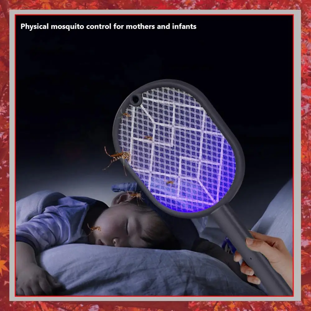 3000V Mosquito Swatter Insect Trap Racket Mosquito killer Repellent Summer Electric fly swatter Shocker UV Light USB Charging 모기