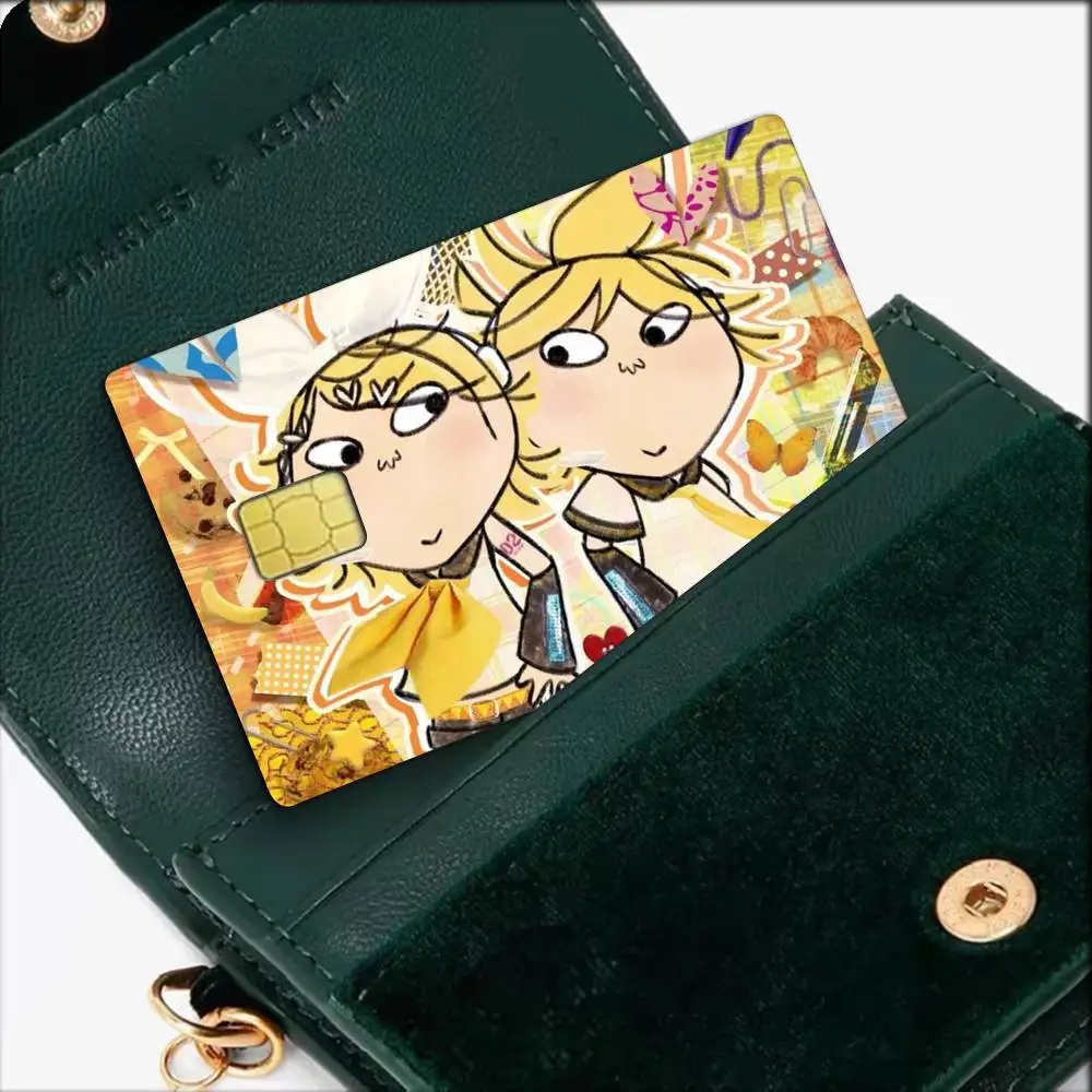 C-Cartoon C-Charlie and Lola Waterproof Film Skin Cover Credit Card Stickers Debit Front Bank Bus Pass