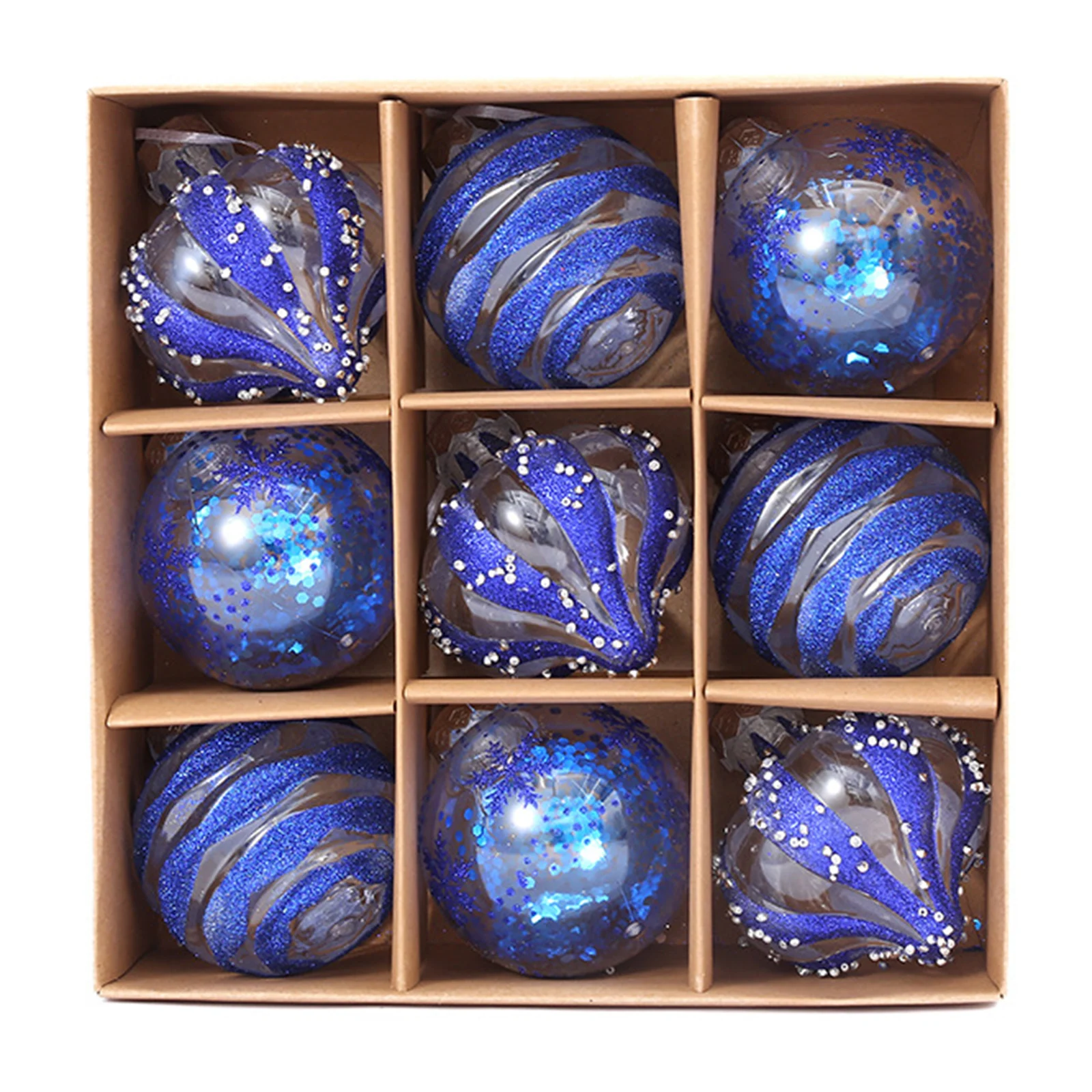 12/9/4/3PCS Christmas Balls Christmas Tree Ornaments Ball 8/6cm Xmas Hanging Tree Pendants Home Party Decor 2024 New Year Gifts