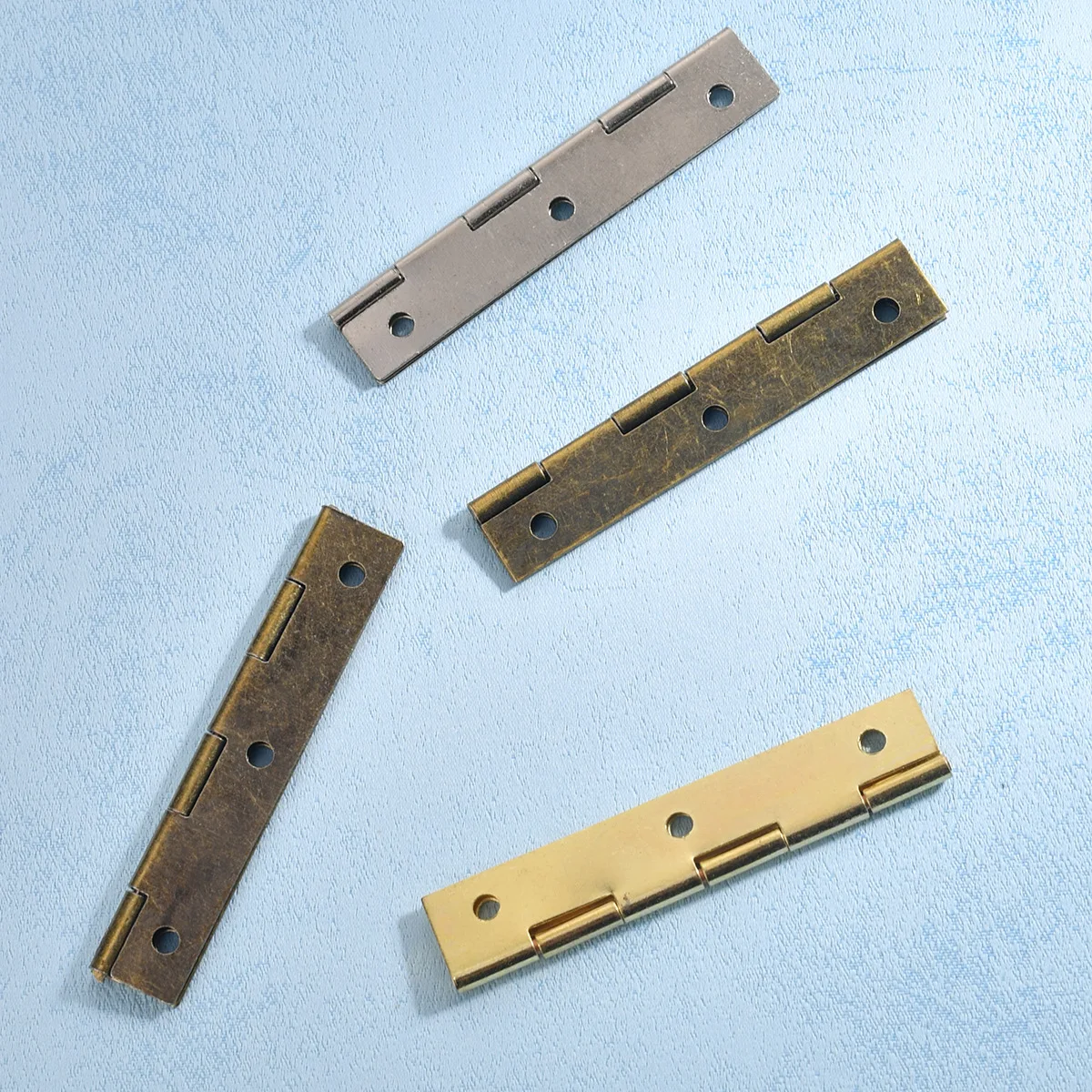 10Pcs 59*20mm Vintage Cabinet Hinges Furniture Hardware Jewelry Chest Gift Wine Box Dollhouse Door Window Bronze Gold Hinges