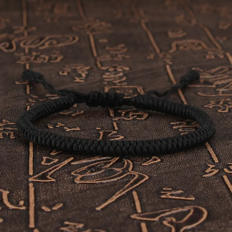 Tibetan Buddhist Bracelet Lucky Handmade Braided Adjustable King Kong Knot Red Thread Charm Bracelets for Women Men Couple Lover