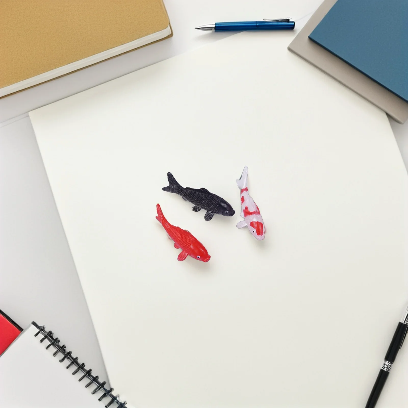 

8Pcs Miniature Koi Fish Sculpture Soft PVC Aquarium Decorations Fish Tank DIY Landscape Garden Accessories Aquarium Accessories,