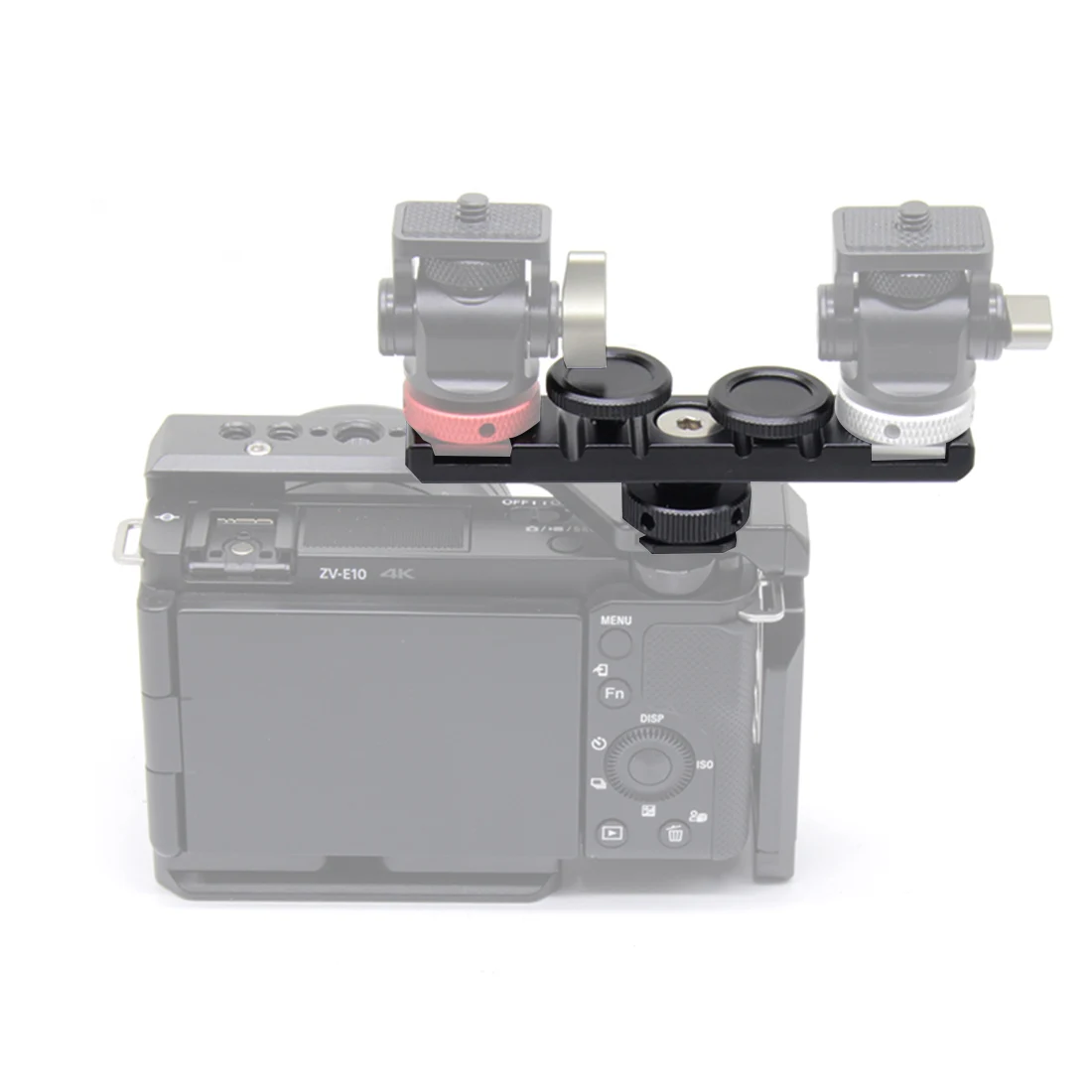 Doppel Kalten Blitzschuh Adapter Halterung Verlängerung Halter Video Halterung für Canon für Nikon Stativ DSLR Kameras Blitzlicht Mikrofon – Detail 21