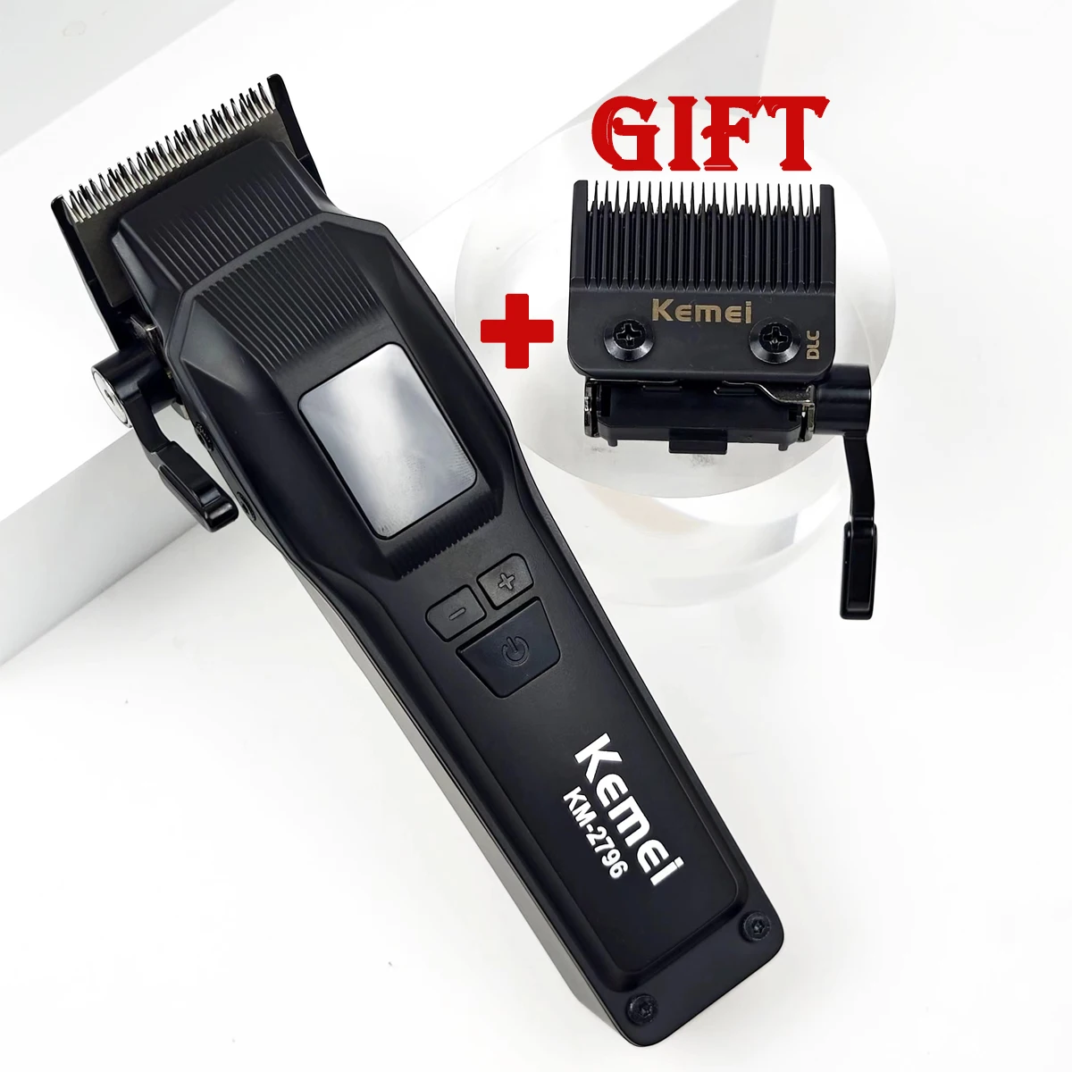 

9000RPM Professional Electric Hair Clipper with Dual Blade Brushless Motor 4600mAh 10W High Power Trimmer for Man Barber Shop