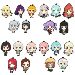 Bang Dream Roselia Afterglow Anime Game Minato Yukina Hikawa Sayo Imai Lisa Udagawa Ako Shirokane Rinko Rubber Strap Keychain