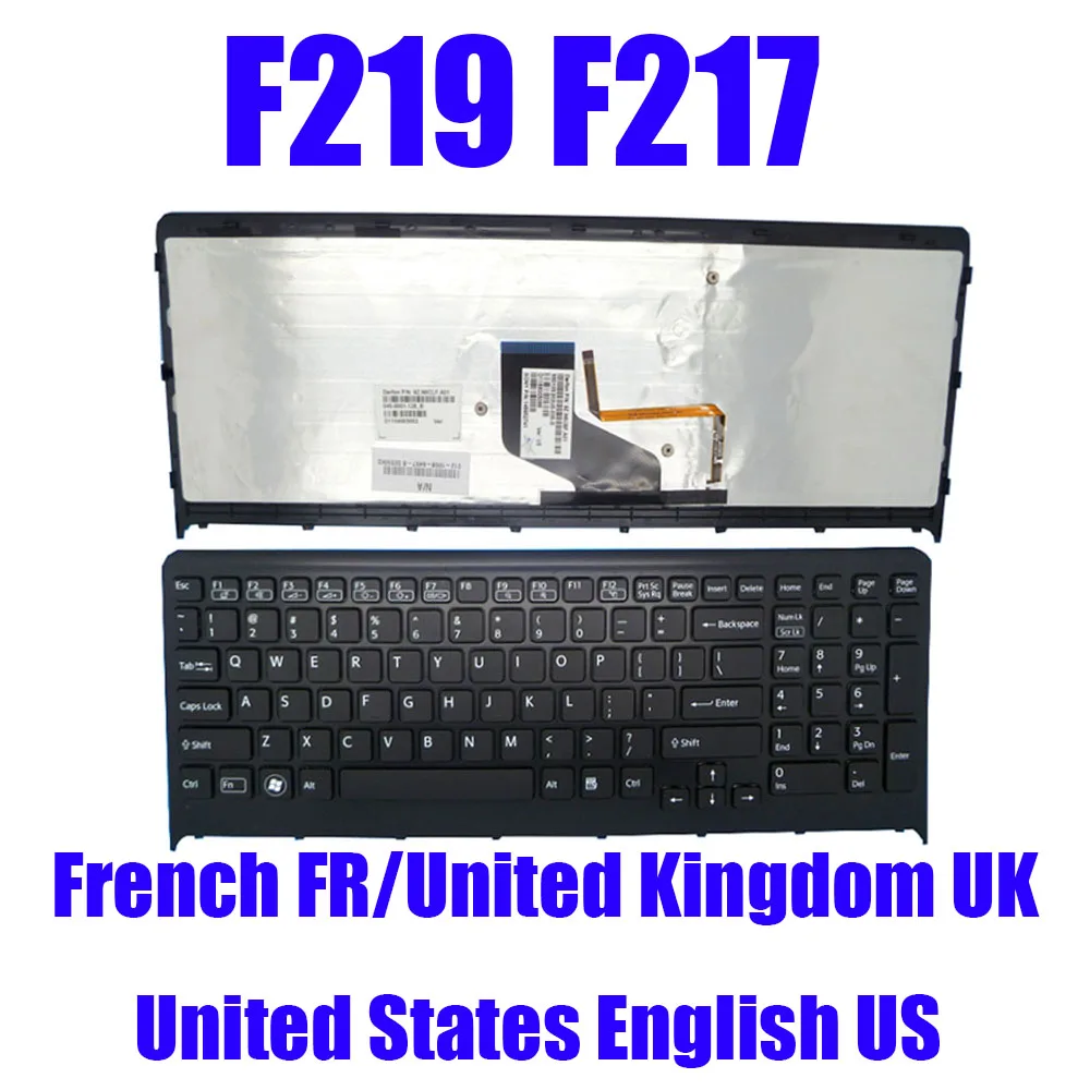 

FR UK US Laptop Keyboard For SONY VPCF F219 F217 Black White 9Z.N6CBF.A01 148952751 V120178C 9Z.N6CBF.A1D 148952751 148952741