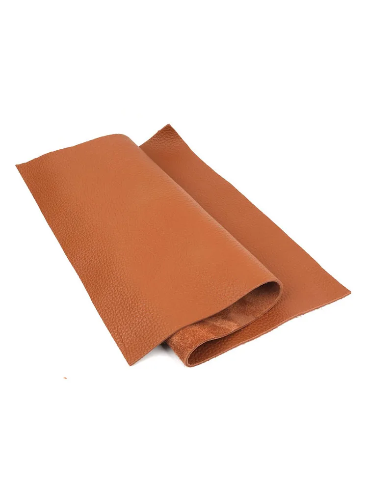 مادة جلد البقر بطبقة رأس سميكة 3.5 مم، نسيج جلد حقيقي، حقيبة ناعمة، وسادة أريكة، مرتبة حصيرة تبريد، جلد بني