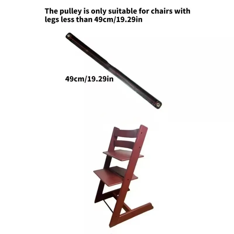 عجلة كرسي مرتفع للأطفال من البلاستيك هادئة لكرسي تناول الطعام بعجلة التنقل بدون جهد #6