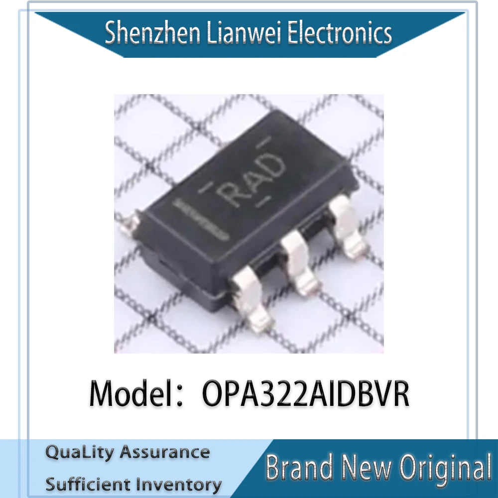 100% New Original OPA322AIDBVR RAD IC Amplifier Chipset SOT-23-5 #1