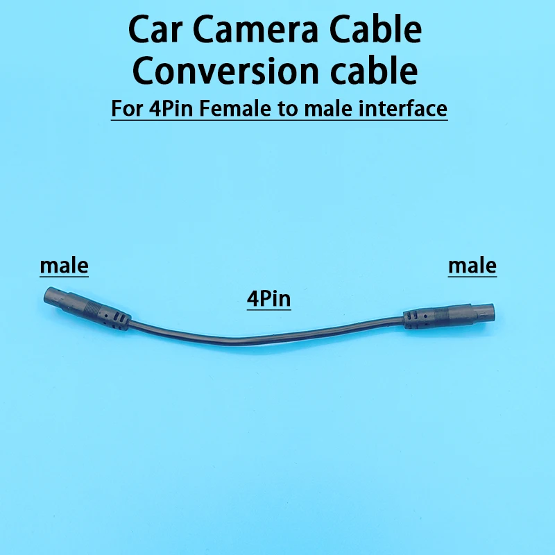

Car camera cable conversion cable 4pin 2 male interface For 4Pin Female to male interface
