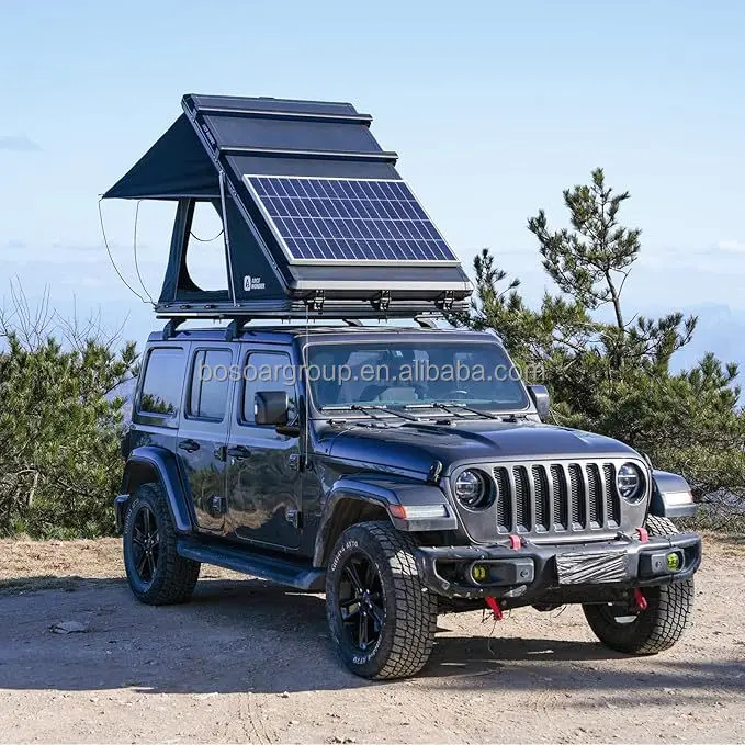 Soar SS01-EN 4 Season Hard Shell Aluminum Alloy SUV Rooftop Tent Double Layers One Bedroom Living Room High Waterproof Design
