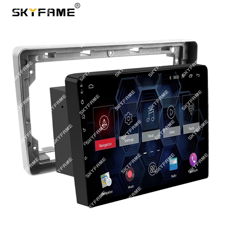 SKYFAME Car Frame Fascia Adapter Android Radio Dash Fitting Panel Kit For Peugeot 207 307 Expert Partner/Citroen C2 C3 Berlingo