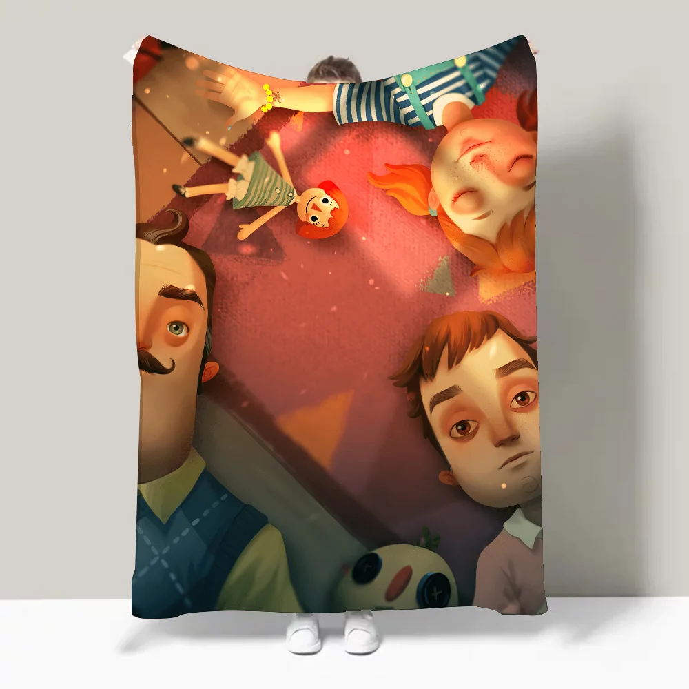 بطانية Game Hello N-Neighbor 2 خفيفة الوزن للمهاجع والقيلولة وغرفة المعيشة والمكتب والأريكة وجميع المواسم #4