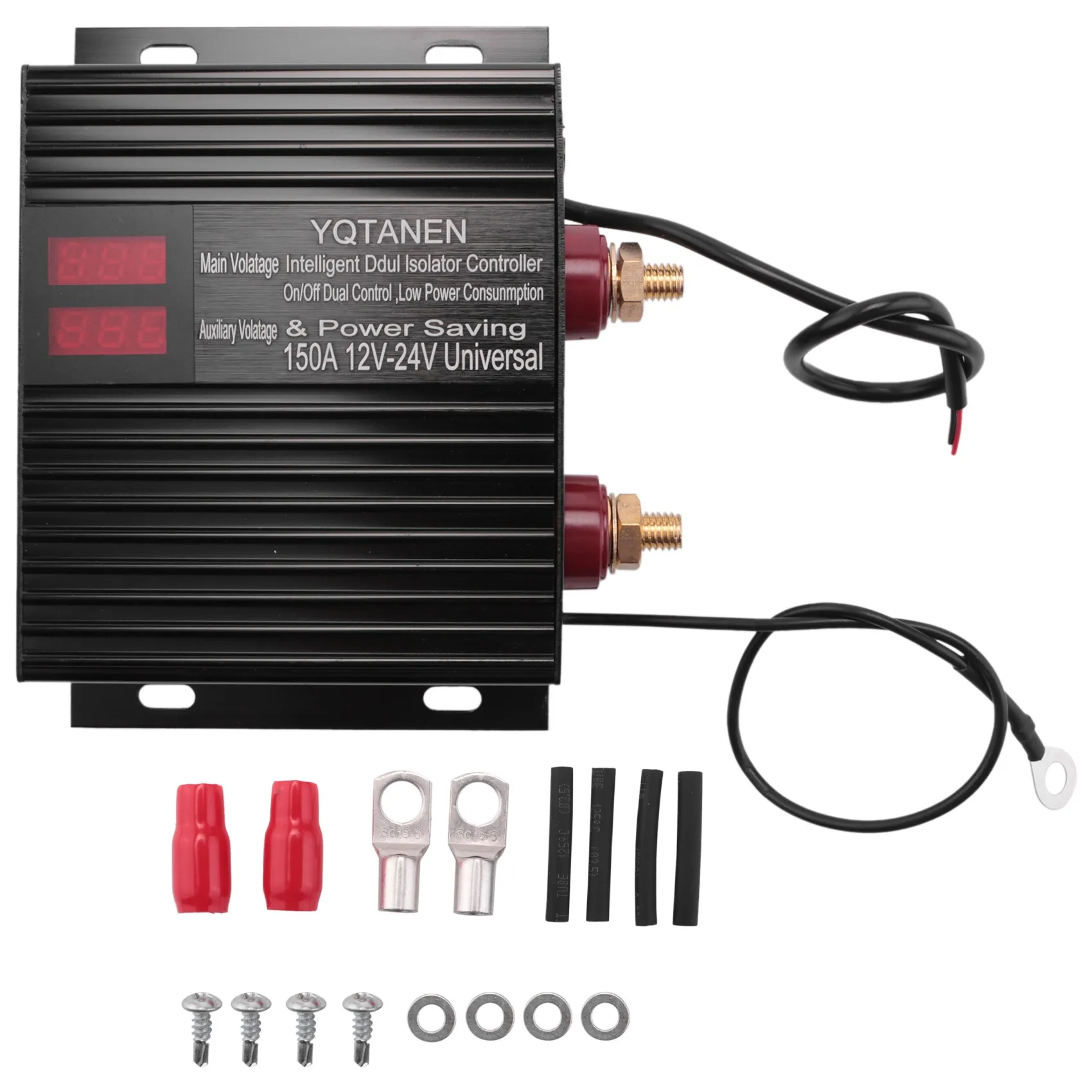 

150 Amp Dual Battery Smart Isolator Universal 12V/24V Voltage Sensitive Relay for ATV, UTV, RV, Truck jasmine