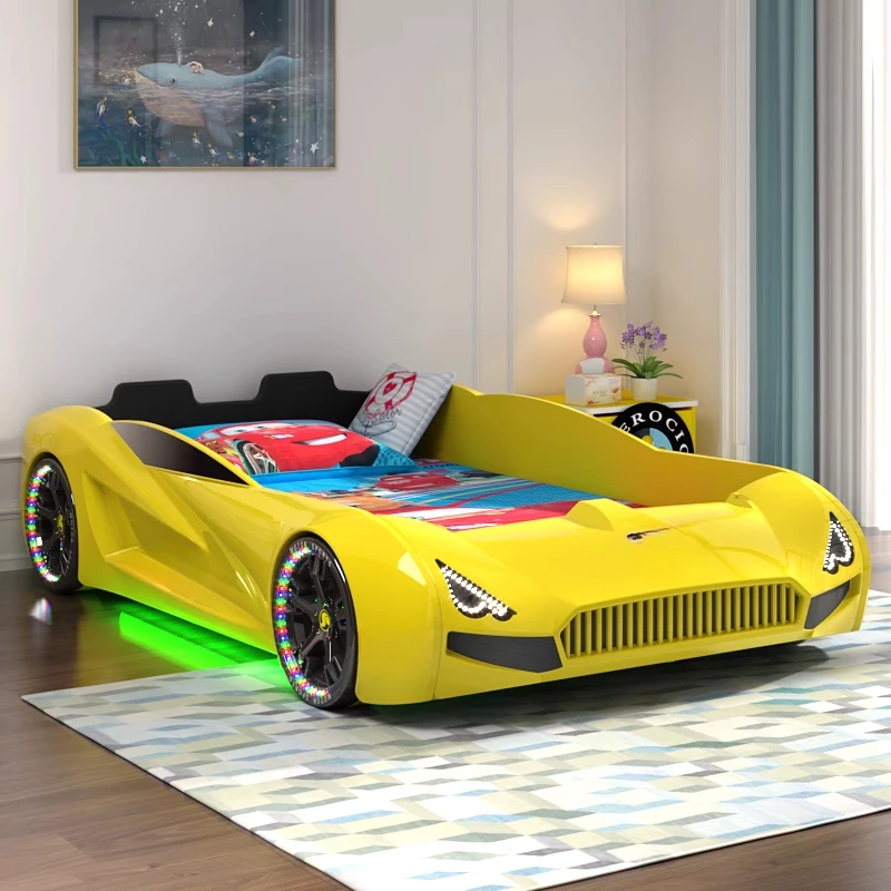 

1200mm*1900mm Children's bed Boy cartoon Car Intelligent sports car Multifunctional bed