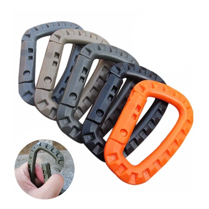 

2pcs Outdoor Lightweight Medium-sized Tactical Backpack Buckle Nylo Buckle Convenient Hiking Backpack with External EDC Keychain