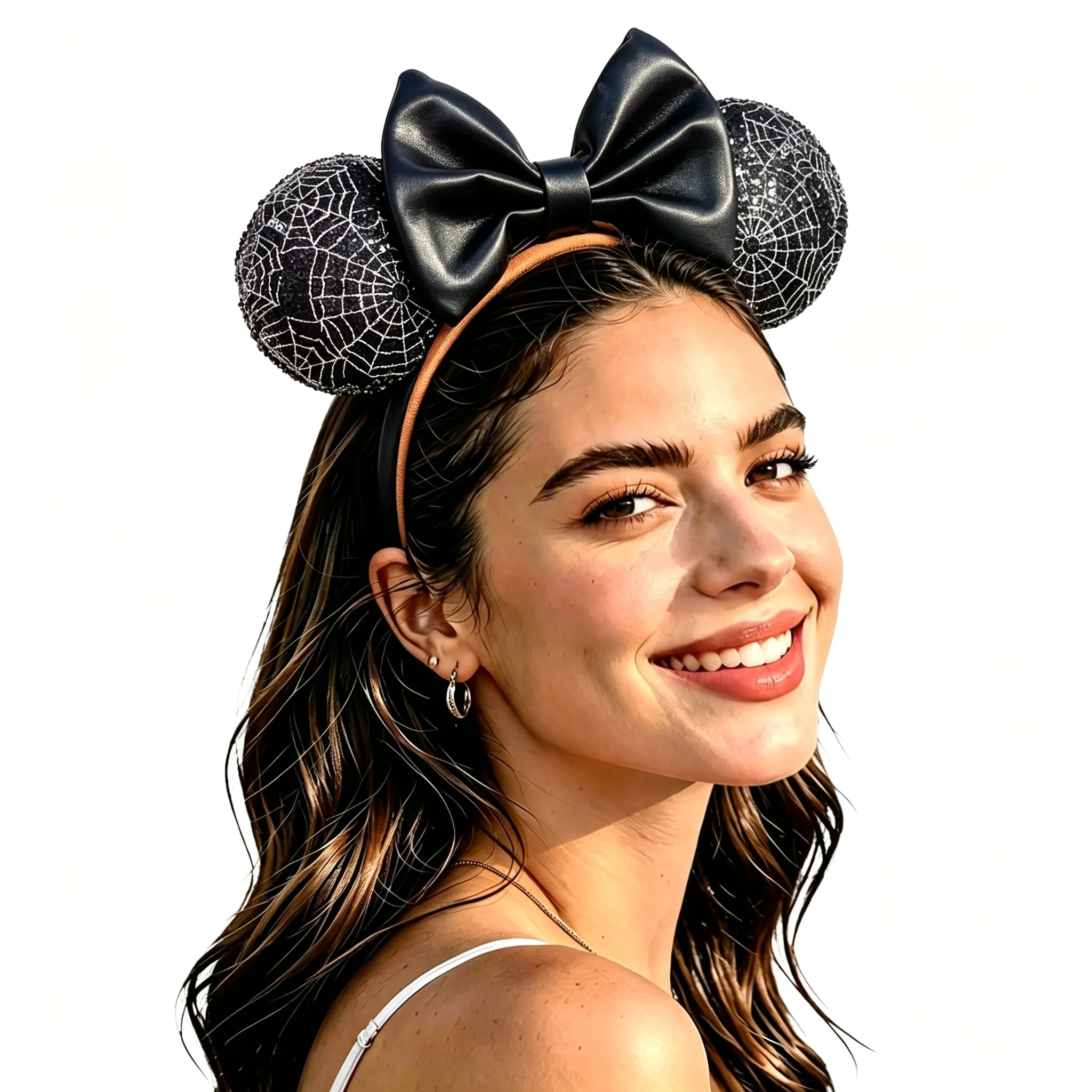Halloween Mickey Mouse Ears Headband Cartoon Bows Headband Birthday Party Christmas Princess Cosplay Costume For Women Adult