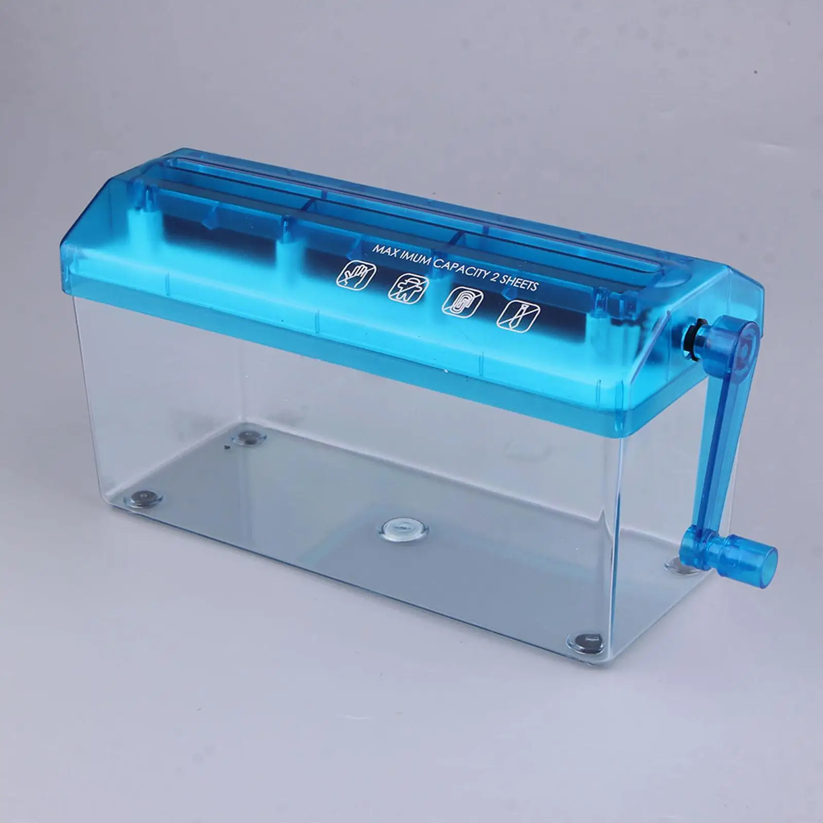 Mini Hand Crank Shredder Home Office Small Straight Cut Practical Paper Shredder for Receipts Photos Portrait Paper Bills Mini Hand Crank Shredder Home Office Small Straight Cut Practical Paper Shredder for Receipts Photos Portrait Paper Bills