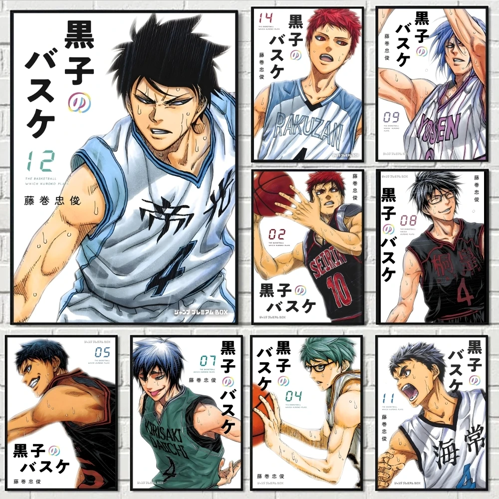 K-Kuruko no Basket-pegatinas de póster, pintura HD, arte autoadhesivo para dormitorio, sala de estar, decoración del hogar, calcomanías de pared modernas, regalo