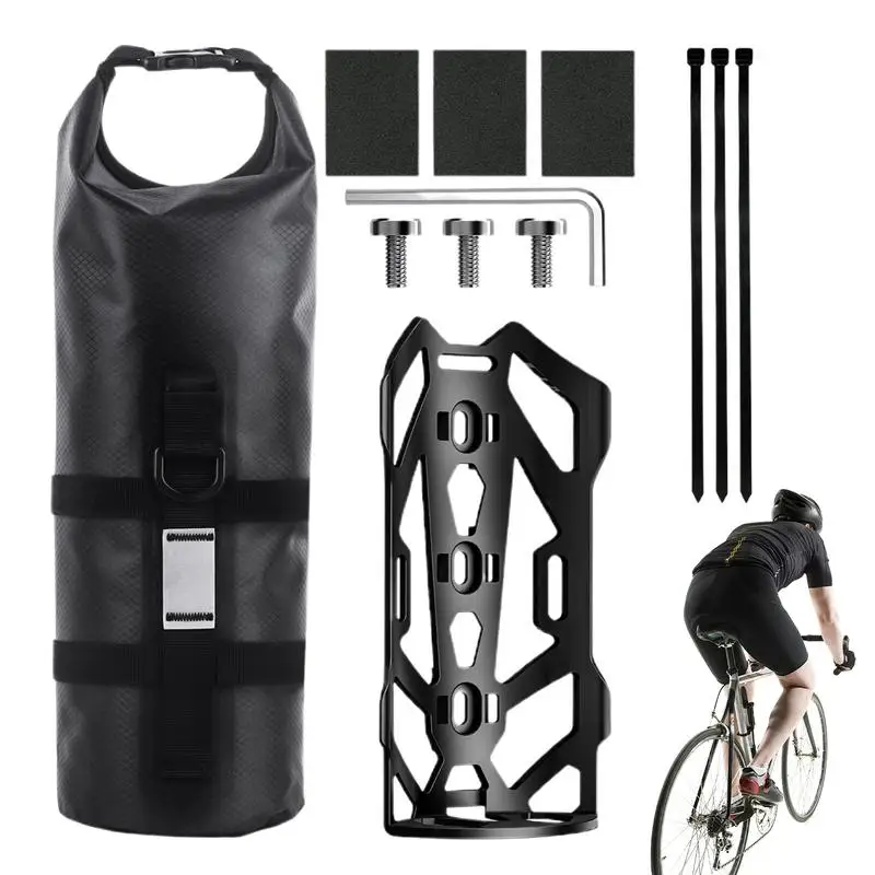 Waterproof Bike Fork Bag Bike Racks Bags Bike Pannier Bag Saddle Bag with Reflective Stripes for City Riding Bikepacking Cycling