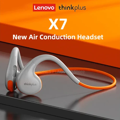 Original Lenovo X7 auriculares de conducción de aire inalámbricos Bluetooth 5,3 auriculares de conducción ósea auriculares deportivos micrófono con gancho para la oreja al aire libre