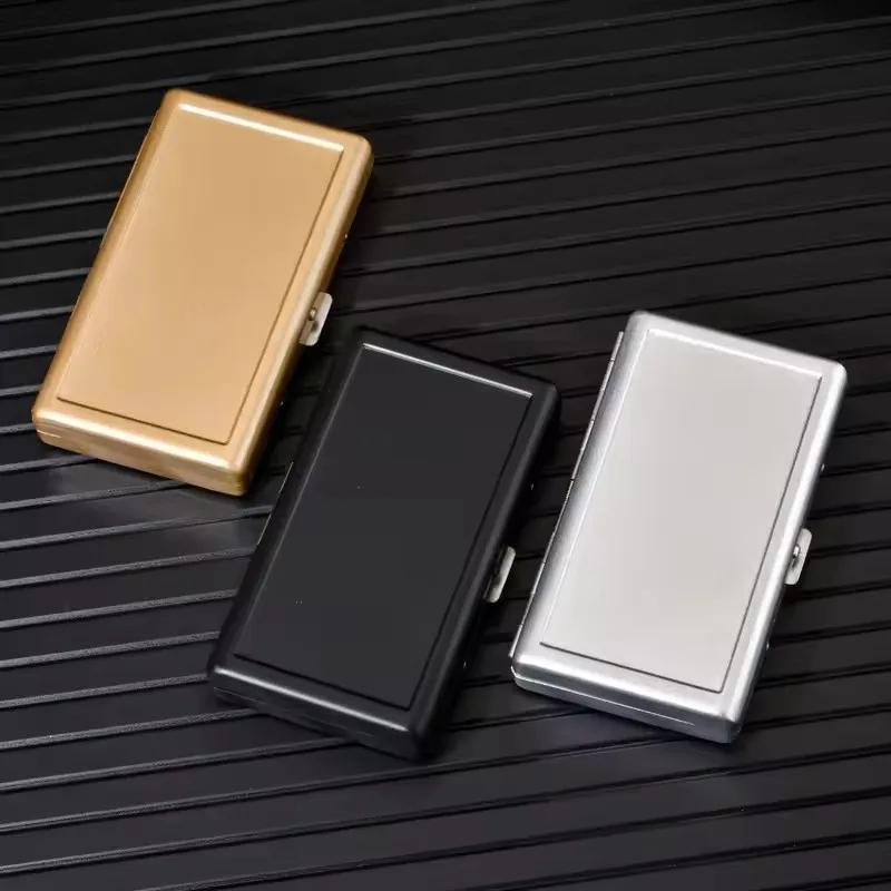 Metal Frosted Cigarette Case Universal Cigarettes Portable Moisture-Proof Compression-Resistant Creative Storage Box