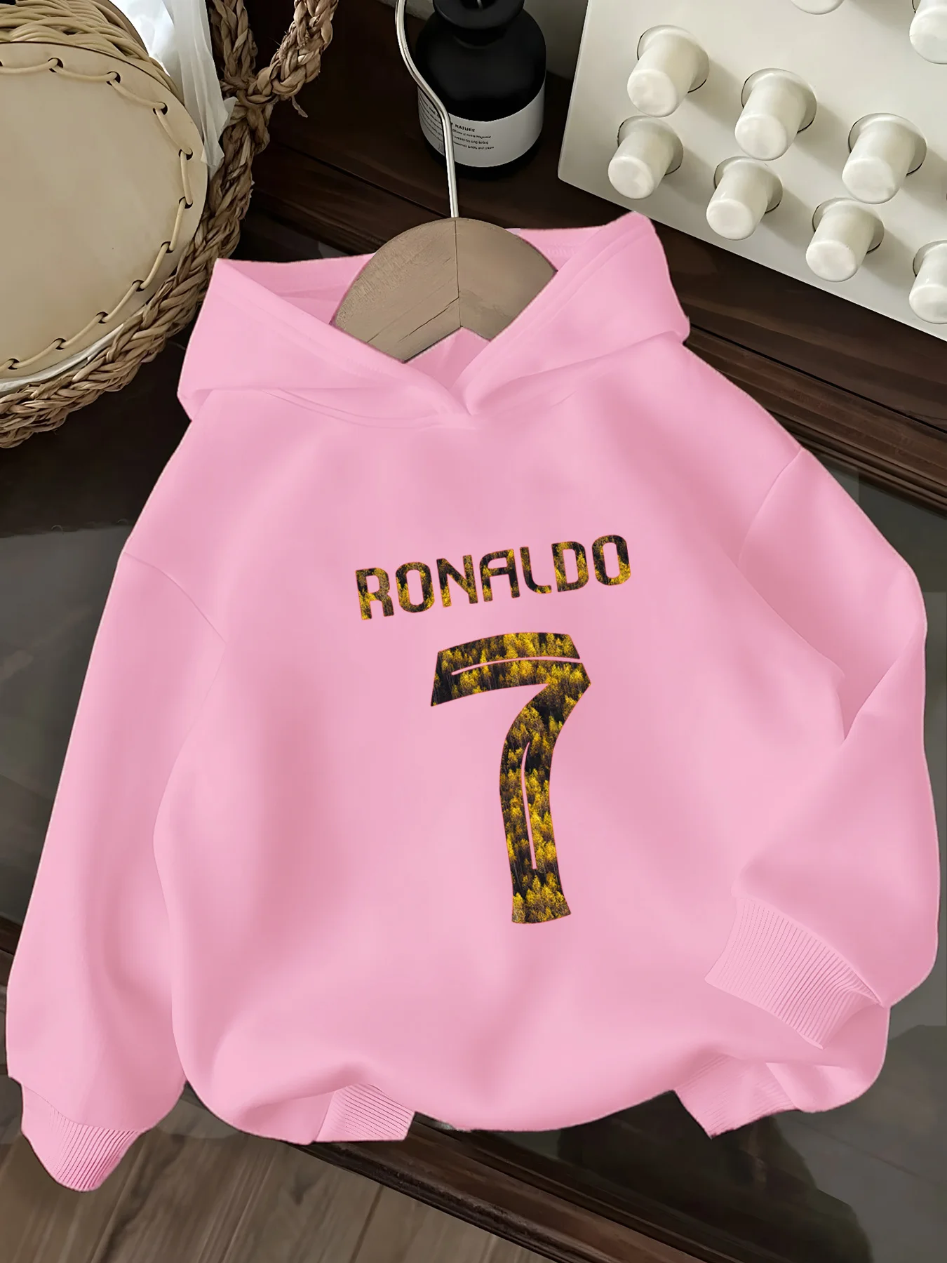 

printed girls hooded sweater children suitable for young girls and students boy party special clothing 120-160 cm