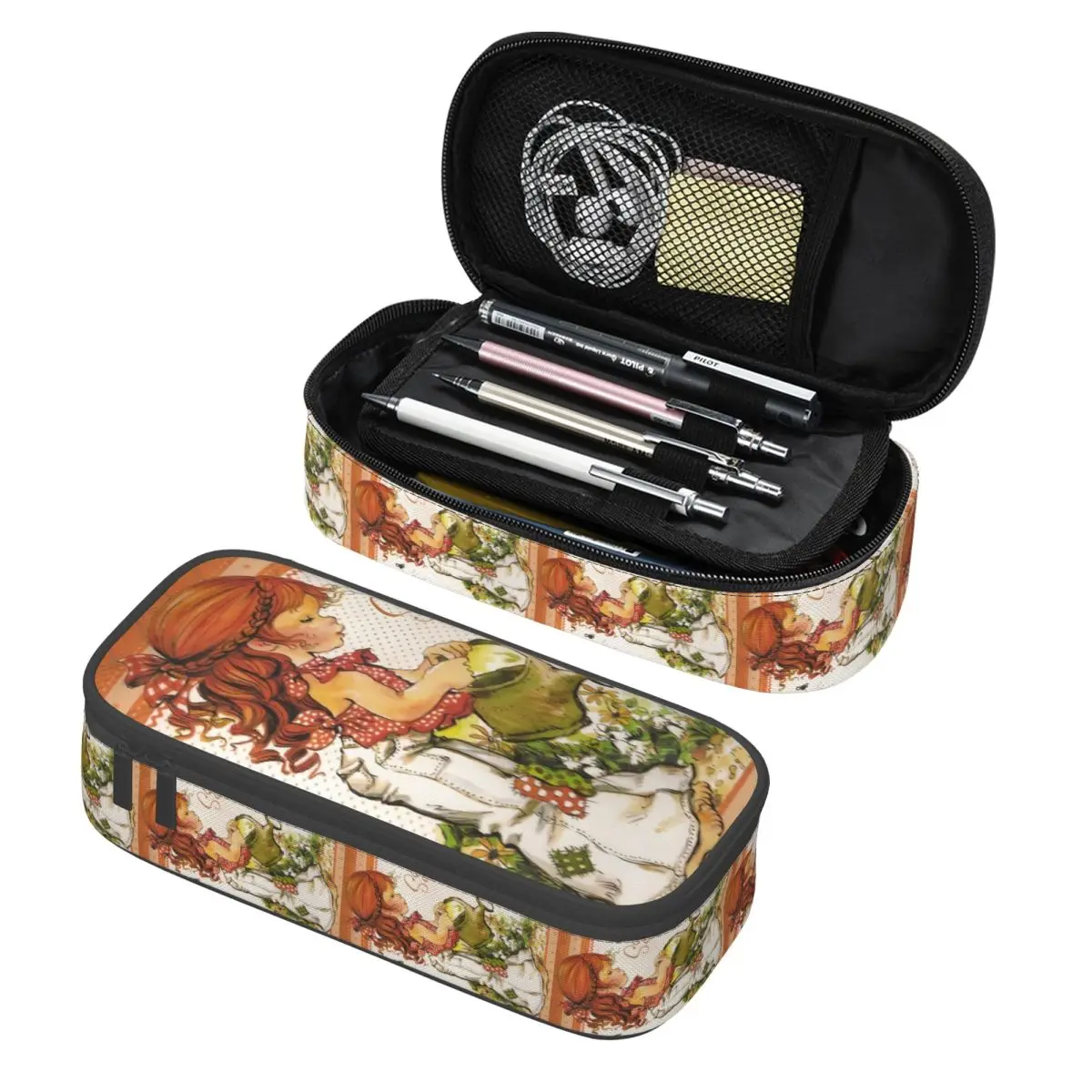 مخصص Kawaii رائعتين S-Sarahs K-Kays مقلمة لصبي فتاة سعة كبيرة الكرتون فتاة صندوق رصاص القرطاسية