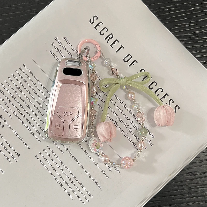 Fashion for Audi A3 TT R8 A4 A5 Q5 Q7 S5 SQ5 2016 2017 2018 M S4 S5 S7 TT TTS TFSI RS Remote Car Key Case Cover Fob Accessories