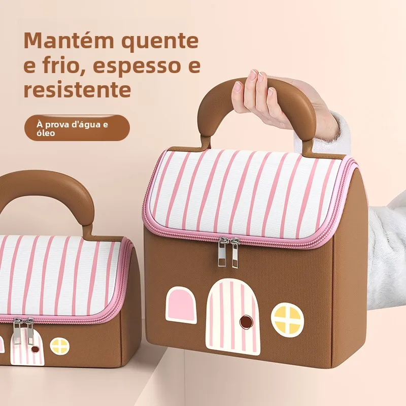 厚手アルミ箔製子供用ランチバッグ、携帯用保温ランチボックスバッグ、会社員用特別ミールバッグ、学校用
