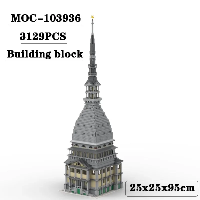 Building Block MOC-103936 Splicing Assembly Model Mole Tower 3129PCS Electronic Drawing Birthday Christmas Gift Toy Model