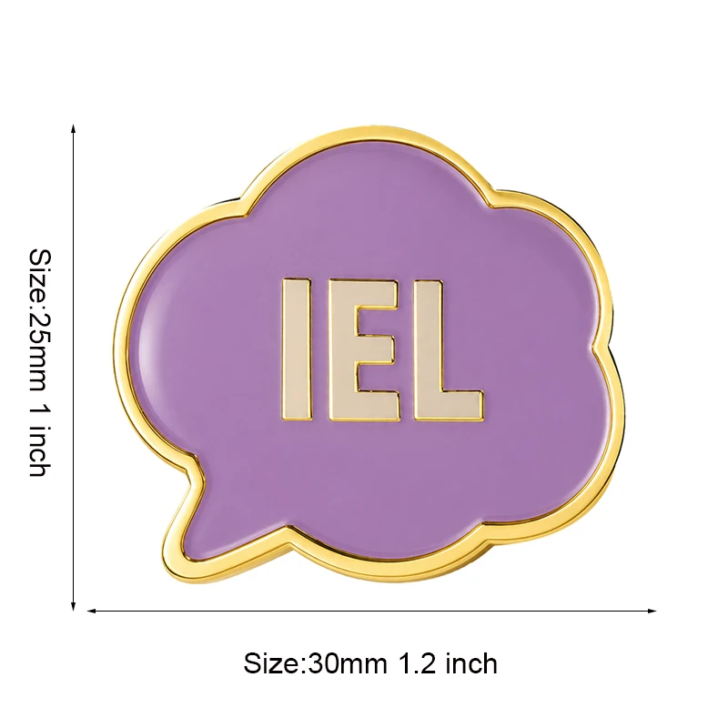 IEL Metal Lapel Pin Metal Brooch Badge